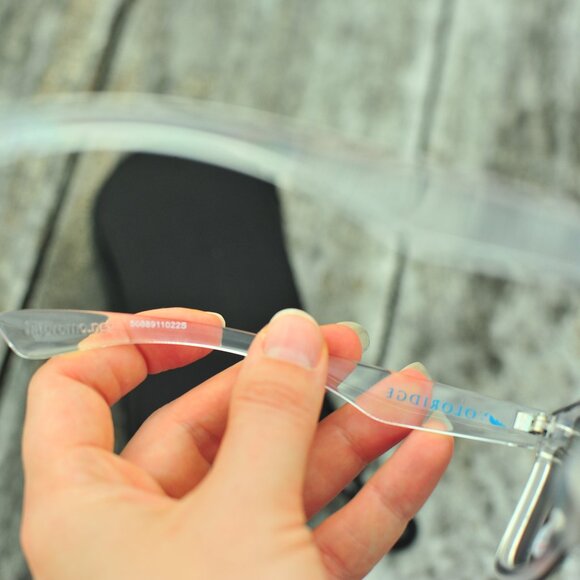 New Mirror Coated Lenses Silver Clear Acrylic Arms Sunglasses Unisex